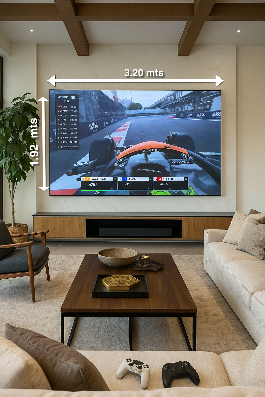 Pantalla UltraLed de 150" para Interiores. Anticipo: